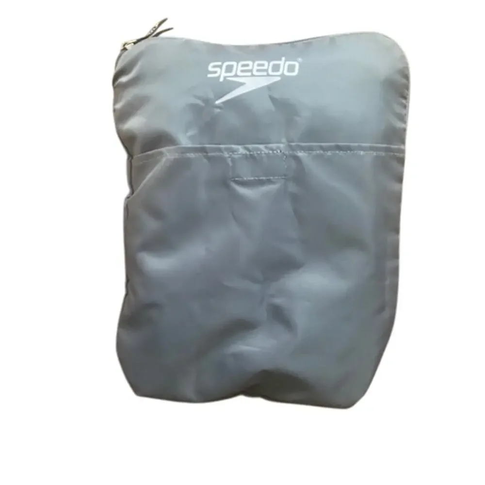 Speedo Deluxe Ventilator Mesh Swim /Equipment Bag - Gray Drawstring Backpack
